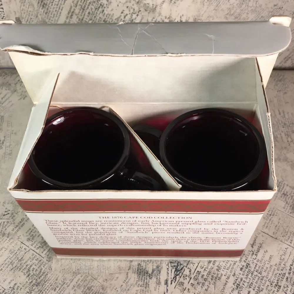 Avon 1876 Cape Cod Collection - Two Pedestal Mugs